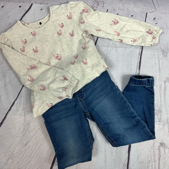deux par deux Other - Deux Par Deux / Be Jeans Long Sleeve Top & Jeans Outfit - 6 Yrs